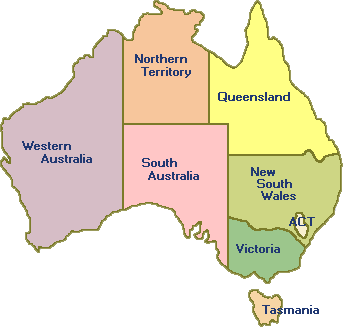 Map of Australia